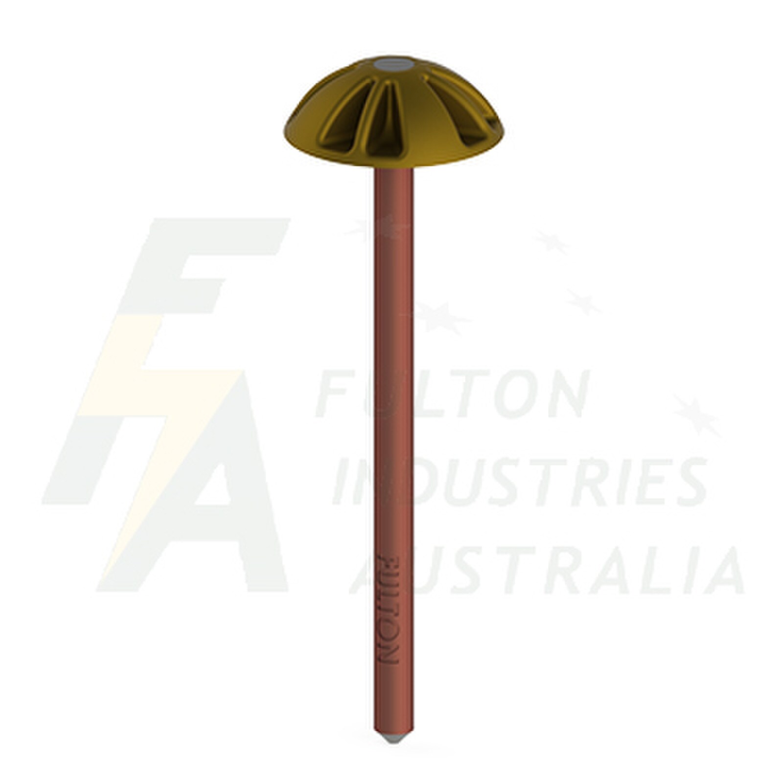 ET1918FDH - 19mm Earth rod with ET19P Airport earthing terminal